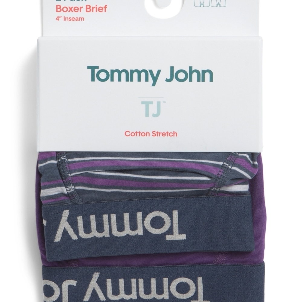 Tommy John Men's Purple Boxer Briefs NWT - Picture 3 of 4